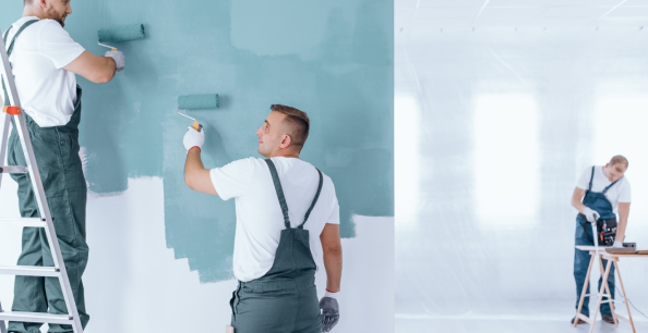 Roller Brush Wall Painting